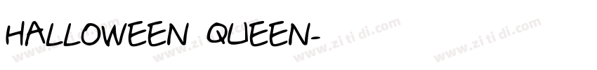 HALLOWEEN QUEEN字体转换